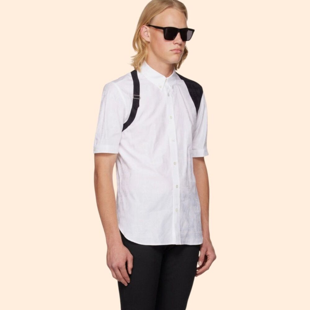 Alexander McQueen White Harness Shirt